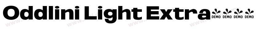 Oddlini Light Extra字体转换